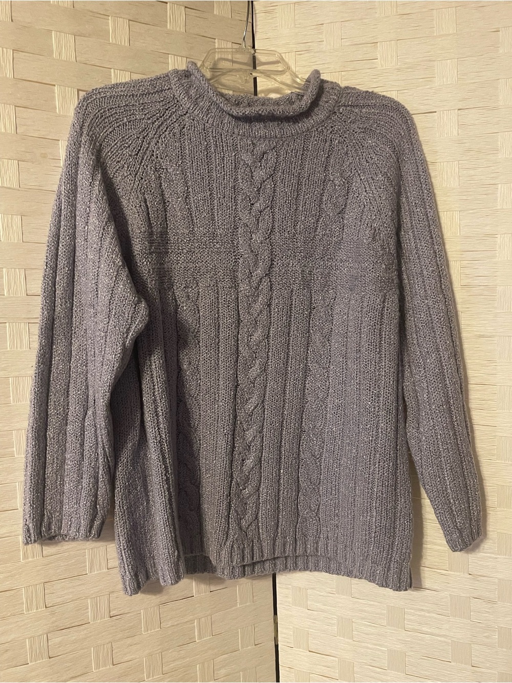 Vtg purple fashion bug sweater Acrylic Polyester Blend Womens size large 14/16